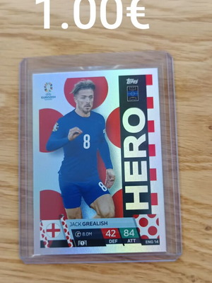 Grealish Hero Topps Match Attax Euro 2024 new