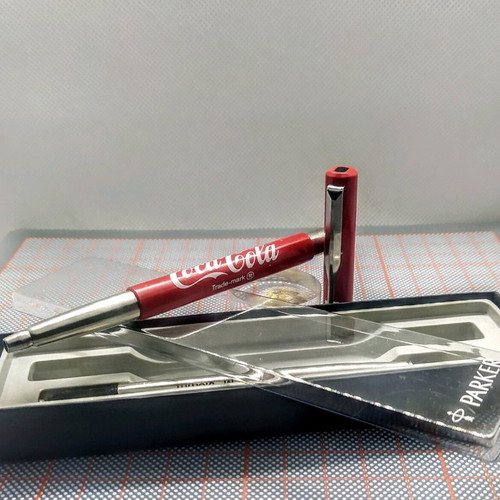 Parker Vector Rollerball pen new with Coca-Cola advertising