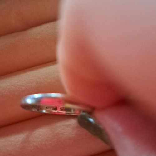 Silver ring with 2 charms like new