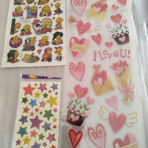 Sticker collection like new with Winnie, Tweety, Snow White etc.