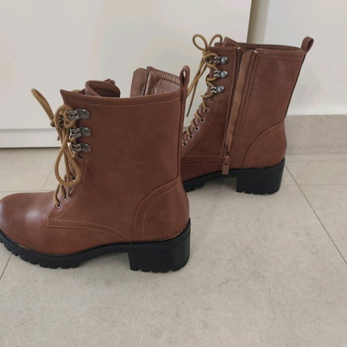 Women's brown ankle boots size 36 new