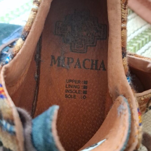 MIPACHA Cavillaca shoes used, size 38, Peruvian style