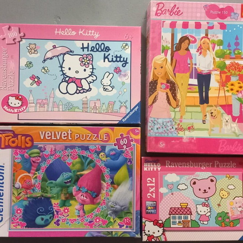 Puzzles used, pack all together 3+