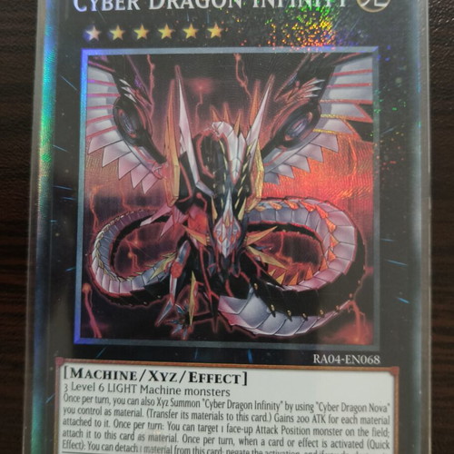 Yu-Gi-Oh Cyber Dragon Infinity collector's rare card like new
