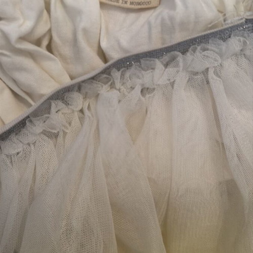 Zara girls' set with sequin blouse and lined skirt, like new