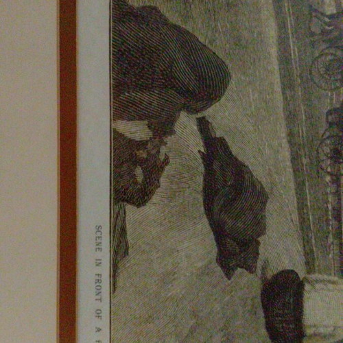 Painting Scene in Front of a Fountain Thessaloniki 1888 like new