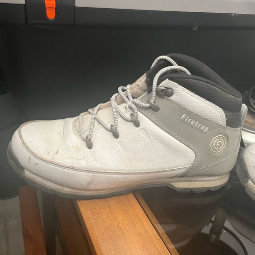 Firetrap men's boots used, size 44, white and grey