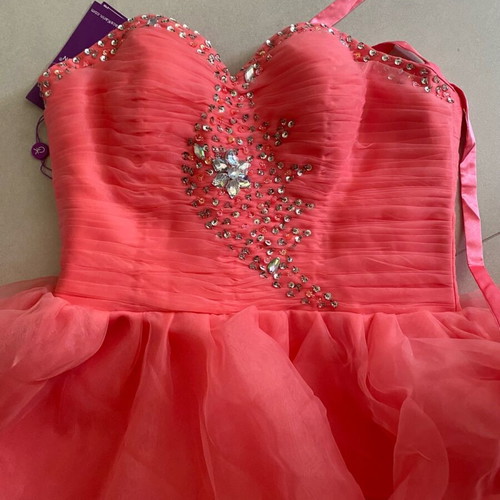 Grace Karin prom dress pink new, size 42