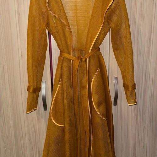 Mesh outerwear like new, size M, yellow orange