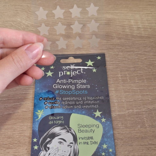 Anti-Pimple Patches Set new, 18 Hearts and 12 Glowing Stars by Selfie Project