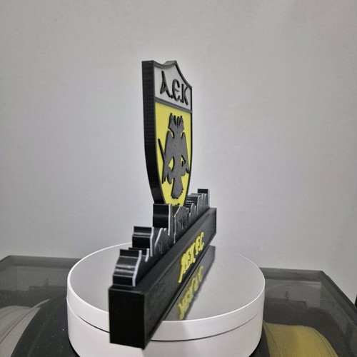 3D Print Decorative AEK F.C. like new, Skyline and Emblem