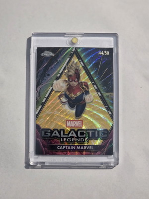 Captain Marvel 2025 Topps Chrome Marvel #GL-9 Galactic Legends Case Hit SSP 44/50 new