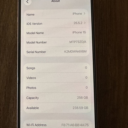 Apple iPhone 15 256GB pink smartphone