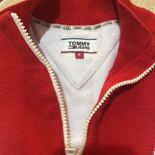 Tommy Hilfiger sweater, size S, white and red