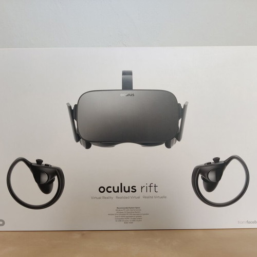 Oculus Rift CV1 headset like new with 2 touch controllers and 2 sensors
