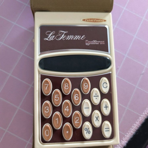 La Femme Qualitron 2037 calculator used