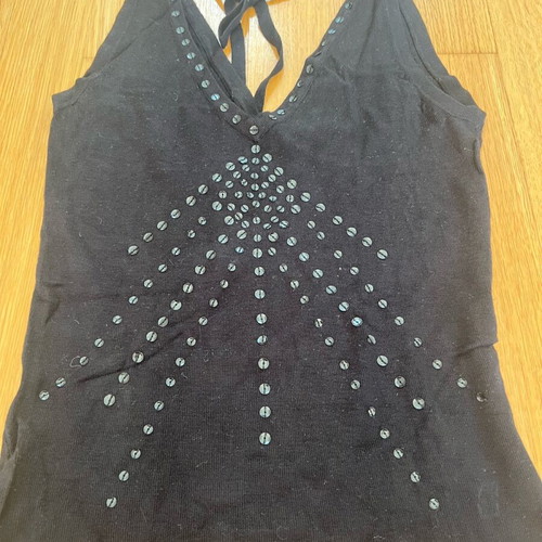 Knitted blouse black, like new, size S