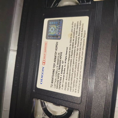 Captain Corelli's Mandolin VHS used with subtitles