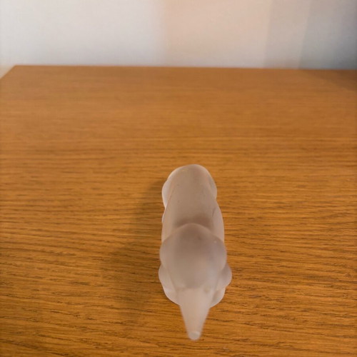 Crystal satin dog sculpture like new