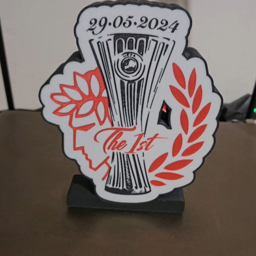 Olympiakos The 1st 3D Printed LED Light Trophy New