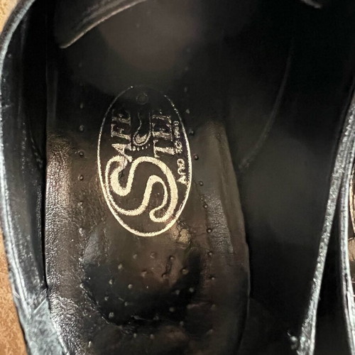 Loafers women's black Step genuine leather like new