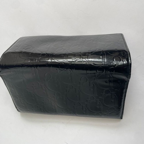 Dior black leather wallet used