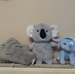 Stuffed toys like new, set of three