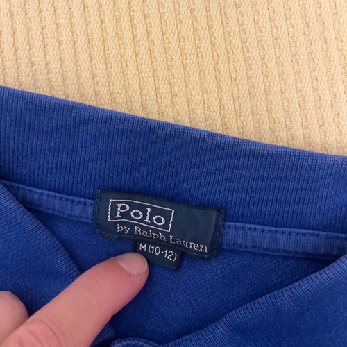 Polo t-shirt for boy 10-12 years used, blue, size 158 cm