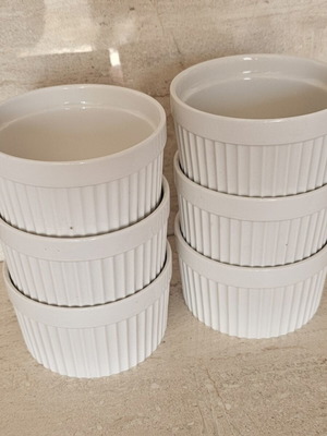 Porcelain bowls set of 6, 400ml, new