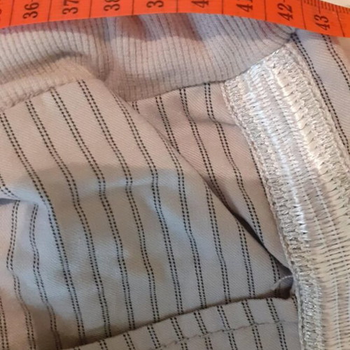 Elastic grey striped pants Laura Torelli size M like new