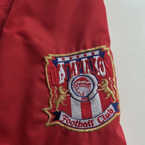 Olympiacos Bomber Flight Jacket used, red, authentic