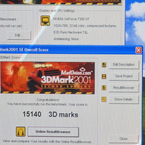 GeForce 7300GT 256MB AGP used graphics card for WinXP