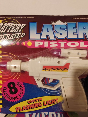 Laser pistol new with sounds and lights, sealed