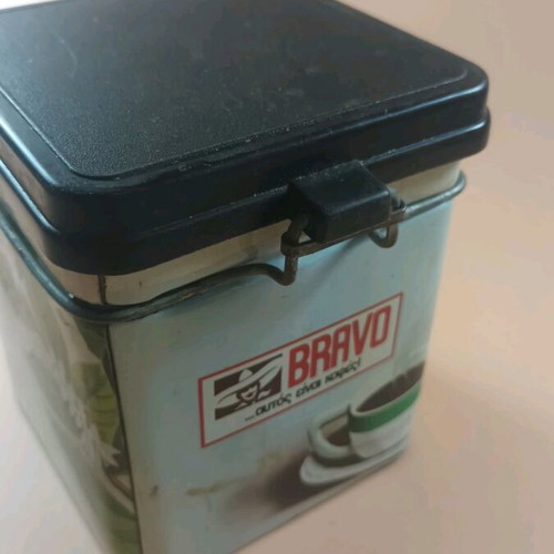 Bravo coffee tin packaging used