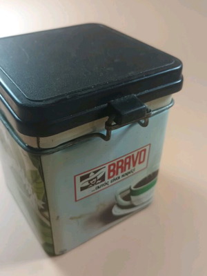 Bravo coffee tin packaging used