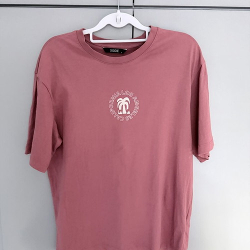 Short-sleeve T-shirt, red pink, size S