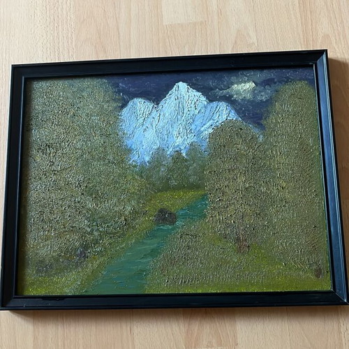 Handmade painting 30x40 cm with frame, custom order