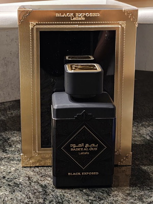 Lattafa Bade'e Al Oud Black Exposed Eau de Parfum 100ml like new