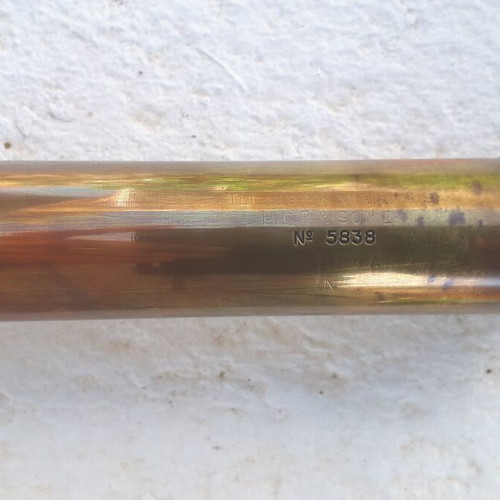Nautical Telescopic Monocular used, vintage bronze and leather