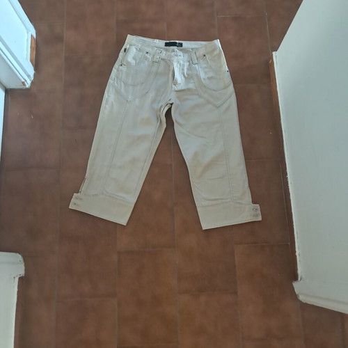 Cavalieri Cut Jeans Women Size M 38 10 Like New White Beige