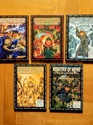 Monsters of Metal πακέτο 5 κασετίνες με 10 DVD καινούργιο
