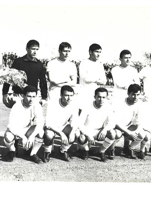 Trikala football team photo used, 1960s