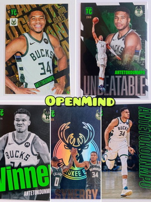 Πλήρες σετ Giannis Antetokounmpo 5 καρτών Top Class NBA 2024 νέο
