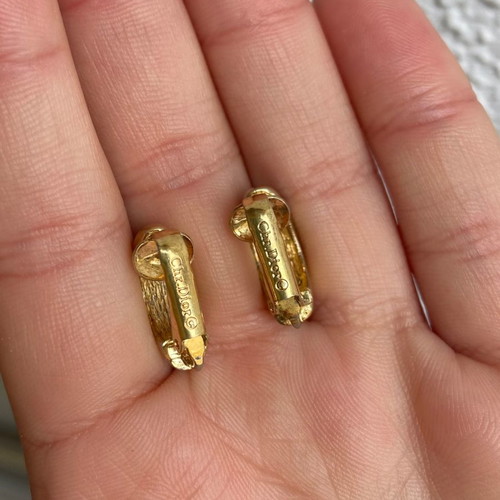Christian Dior vintage clip-on earrings used from the 80s
