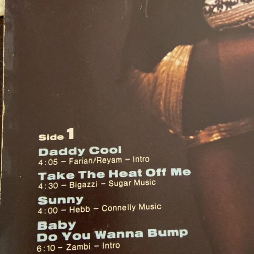 Boney M. Take the Heat Off Me album like new, disco