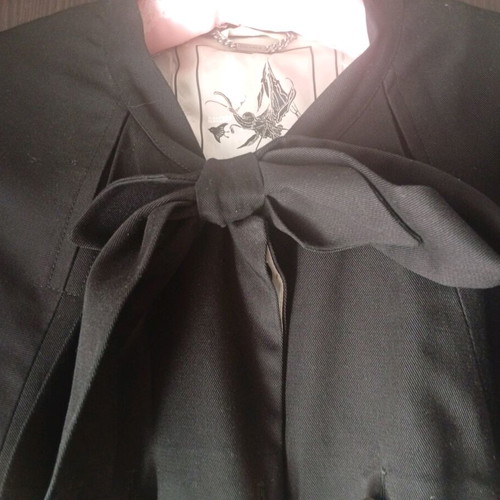 Women's black cape coat like new, size M