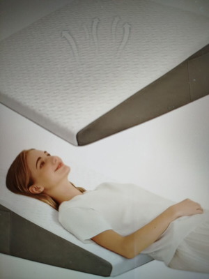 Ergonomic reading pillow with memory foam, Reflux Elevation 10 inch