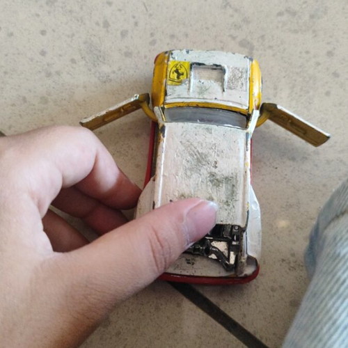 Vintage toy car from the seventies