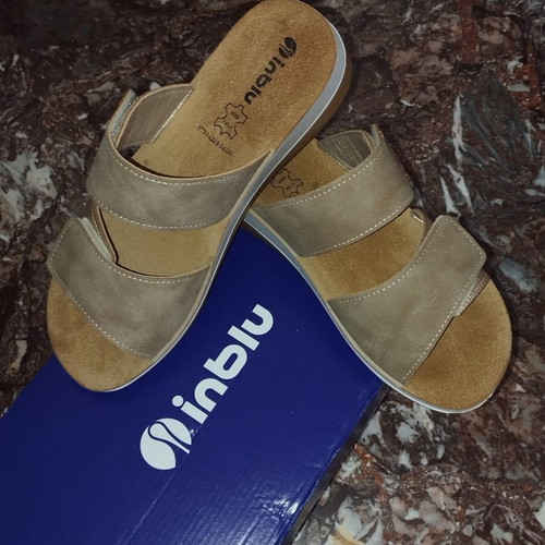 Inblu women's anatomical slippers beige size 37 like new