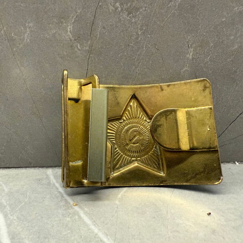 Soviet Military Belt Buckle used, USSR vintage collectible